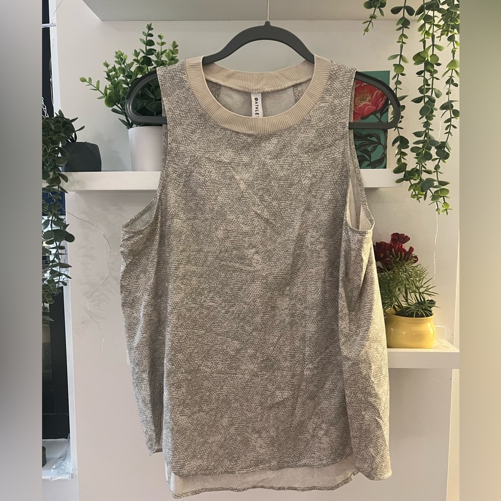 Athleta Women's Tank Top in Beige and Gray